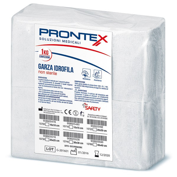 GARZA PRONTEX 10X10CM 1KG