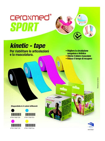 CEROXMED KINETIC TAPE BLU 5CMX5M
