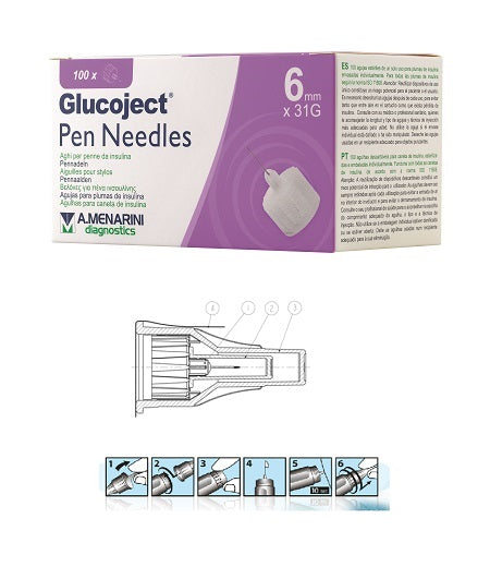 GLUCOJECT AGO PENNA 6MM G31 X100