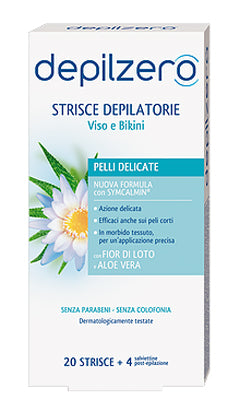 DEPILZERO STRISCE VISO X20