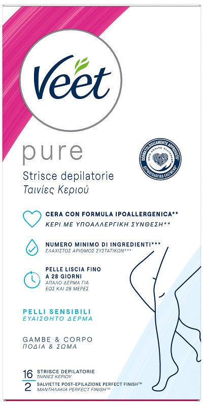 VEET STRISCE DEPIL.COR/GAMB 16PZ