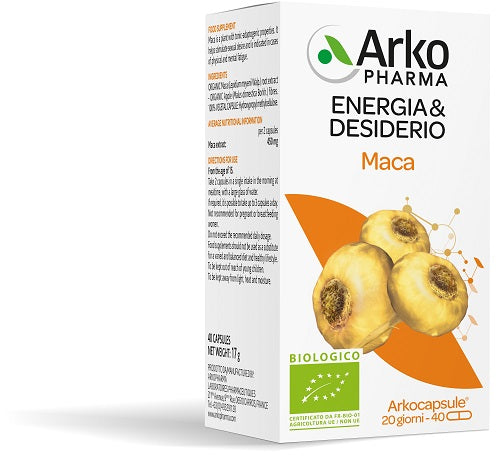 ARKOCAPSULE MACA BIO 40CPS