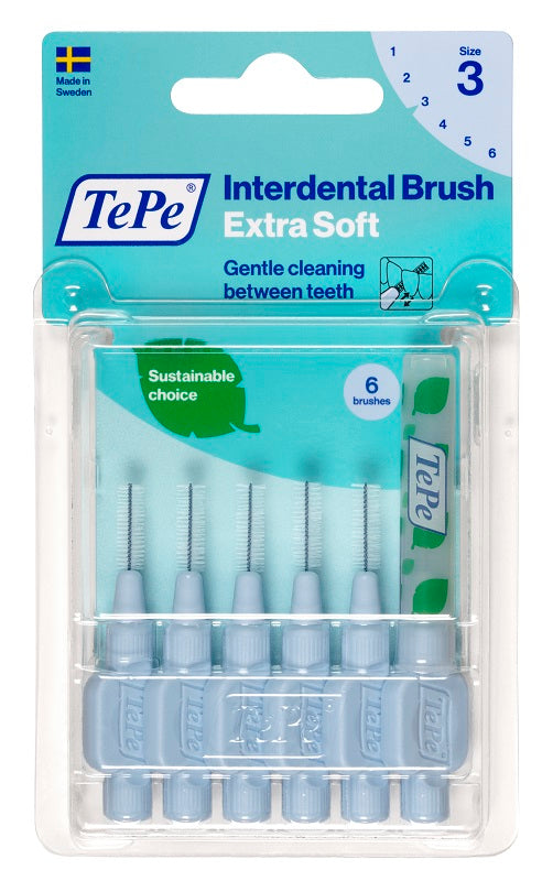 TEPE SCOV EX.SOFT BLU 3/0,6MM X6