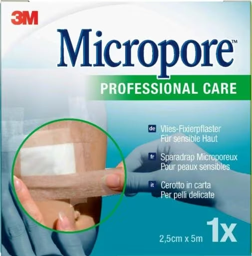 MICROPORE CER.CARTA CM 2,5 X5 M