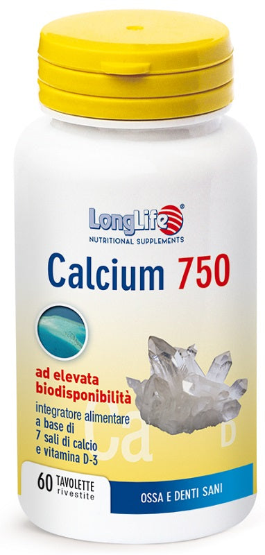 LONGLIFE CALCIUM 60TAV.750MG