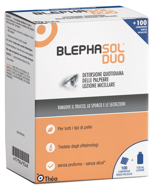 BLEPHASOL DUO 100ML+100 GARZE