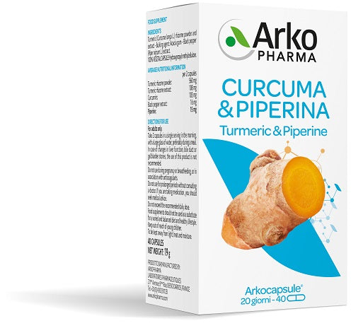 ARKOCAPSULE CURCUMA+PIPER. 40CPS