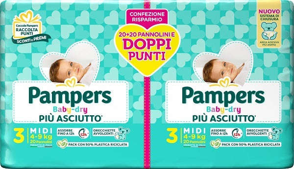 PAMPERS B/DRY MIDI 4- 9KGX4O