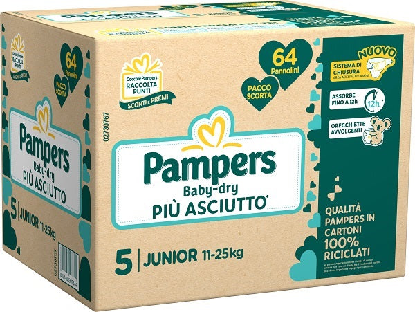 PAMPERS BD QUADRI DWCT J 64PZ
