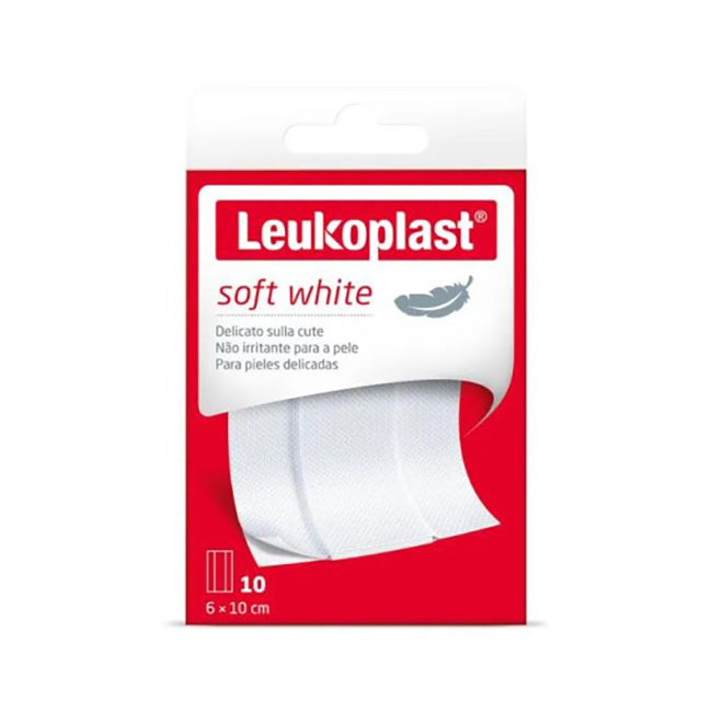 LEUKOPLAST SOFT WHI.10STR.10X6CM
