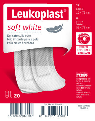 LEUKOPLAST SOFT WHITE 20CER.2FOR