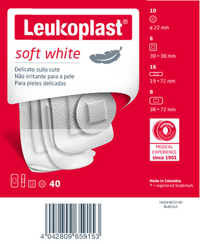 LEUKOPLAST SOFT WHITE 10CER.4FOR