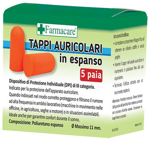 TAPPI AURICOLARI ESPANSO 5PAIA