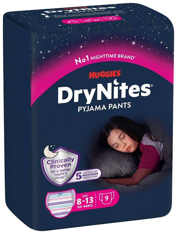 HUGGIES DRYNITES GIRL30/48K 9PZ