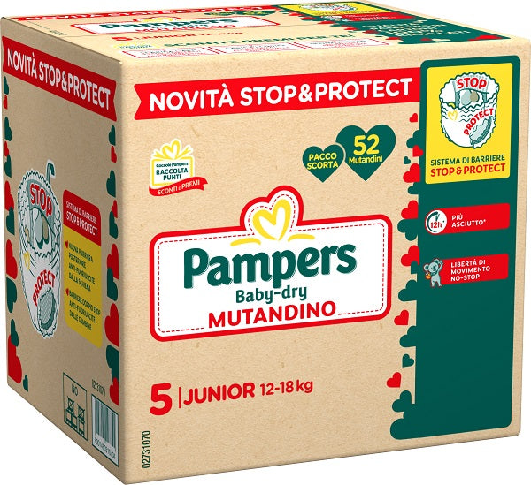 PAMPERS BD MUT.JUNIOR QUAD. 52PZ