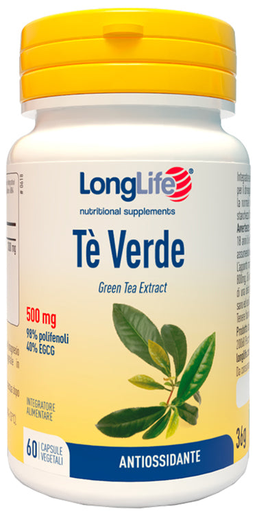 LONGLIFE TE VERDE 500MG 60CPS