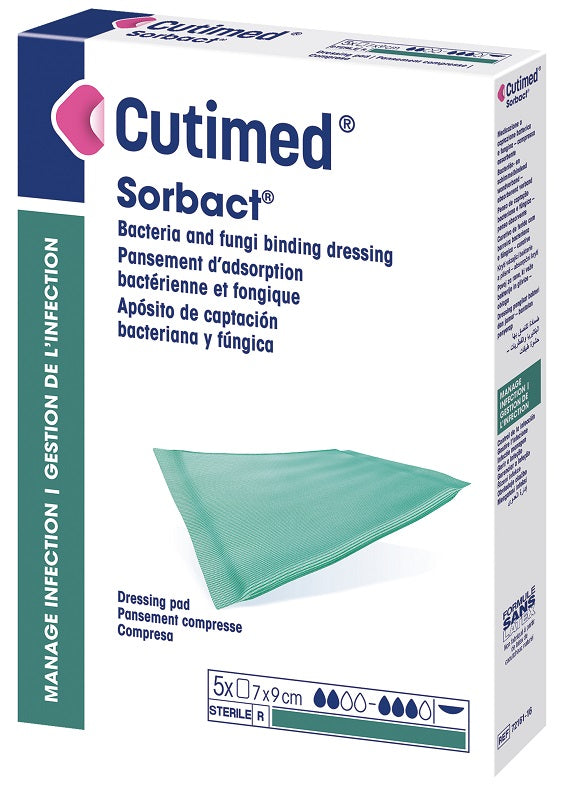 CUTIMED SORBACT PAD10X10CM 5PZ