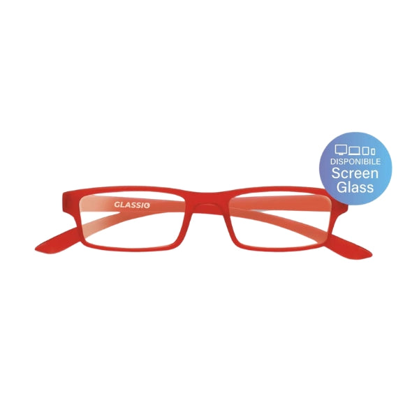 GLASSIO CUPERTINO OCCHIALE ROSSO +2,5