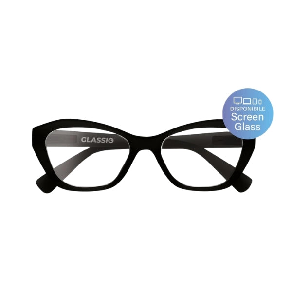 GLASSIO SANTA CLARA OCCHIALE NERO +3,5