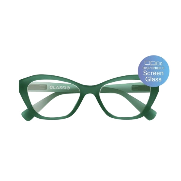 GLASSIO SANTA CLARA OCCHIALE VERDE +1,0