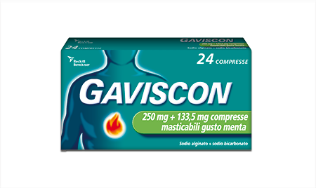 GAVISCON*24CPR MENT250+133,5MG