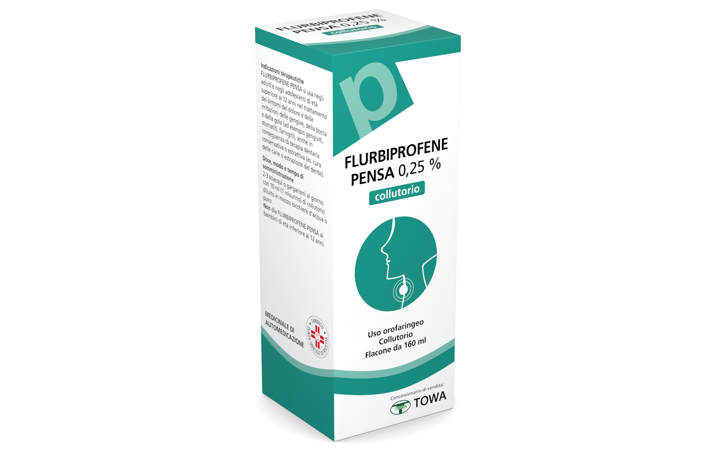 FLURBIPROFENE PE*COLLUT 160ML