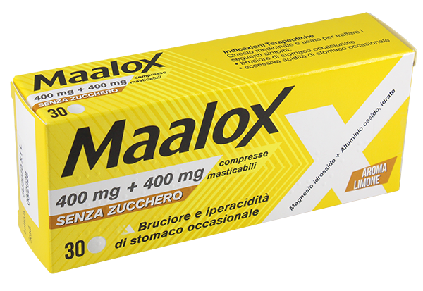 MAALOX*30CPR MAST 400MG+400MG