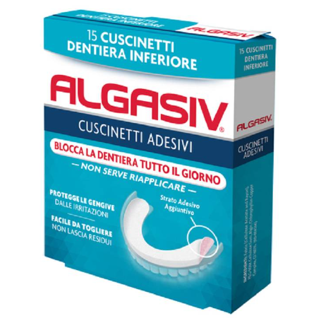 ALGASIV ADESIVI PER PROTESI INFERIORE 15pz