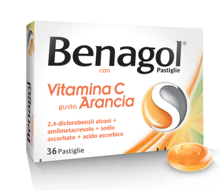BENAGOL VIT C*36PAST ARANCIA