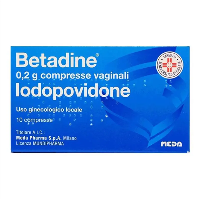 BETADINE*10CPR VAG 200MG