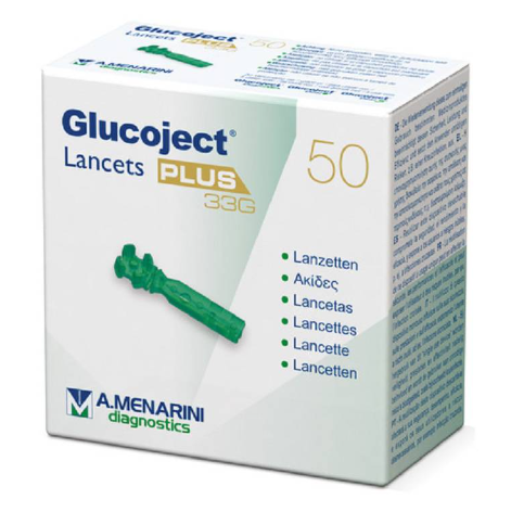 GLUCOJECT LANCETS PLUS G33 50P