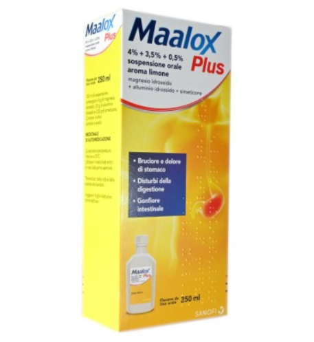 MAALOX PLUS*OS SOSP 4+3,5+0,5%