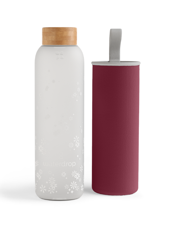 WATERDROP BOTTIGLIA VETRO SNOW 600ML