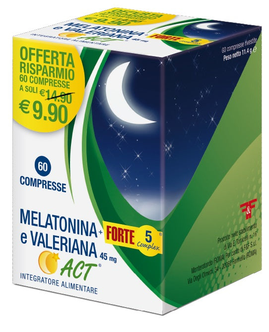 MELATONINA ACT 1MG+VAL+5C60CPR