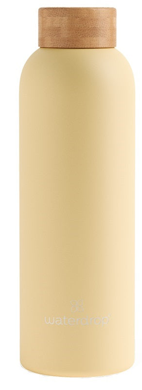 WATERDROP BOTTIGLIA ACCIAIO PASTELLO YELLOW
