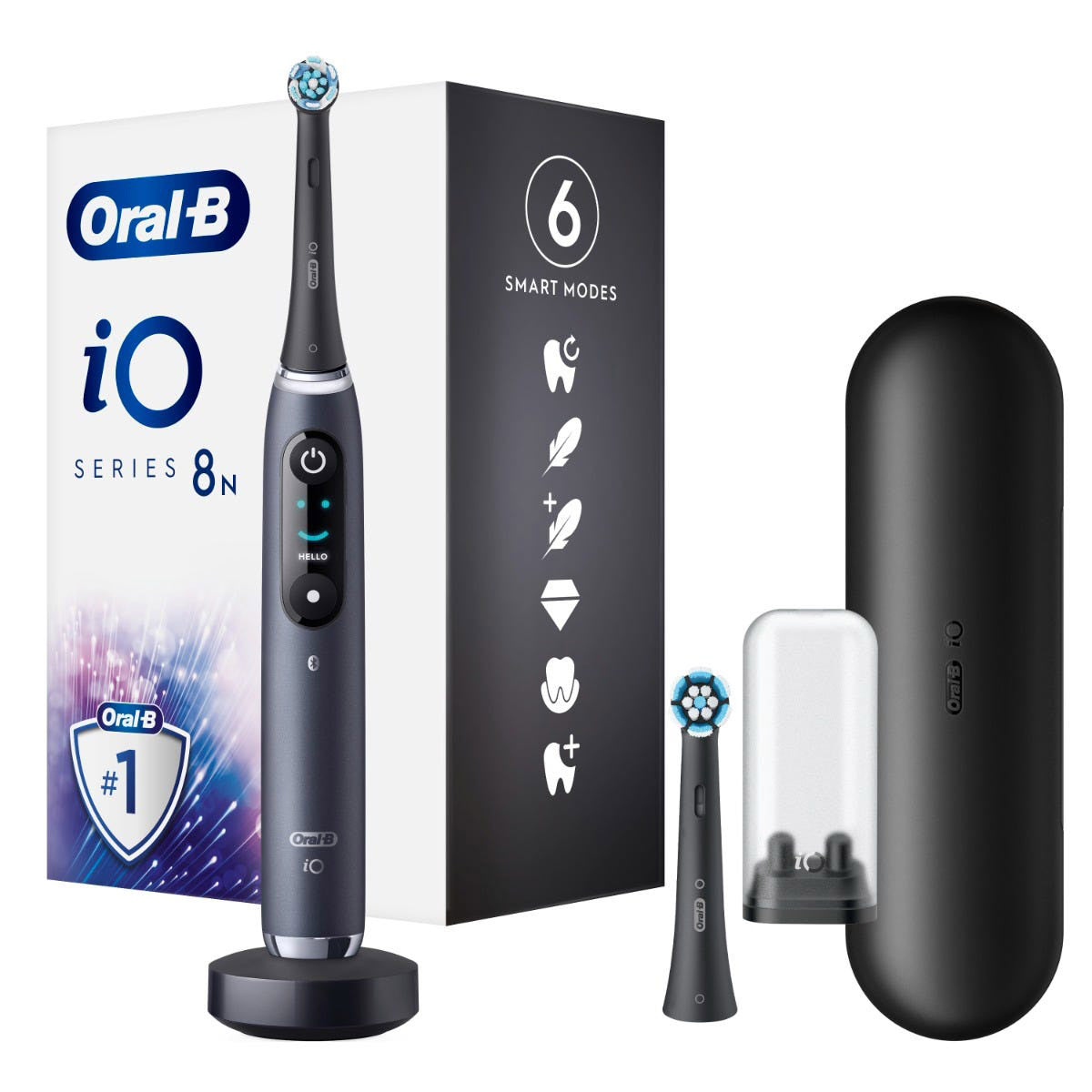 ORALB IO 8 BLACK SPAZZ+2REFILL