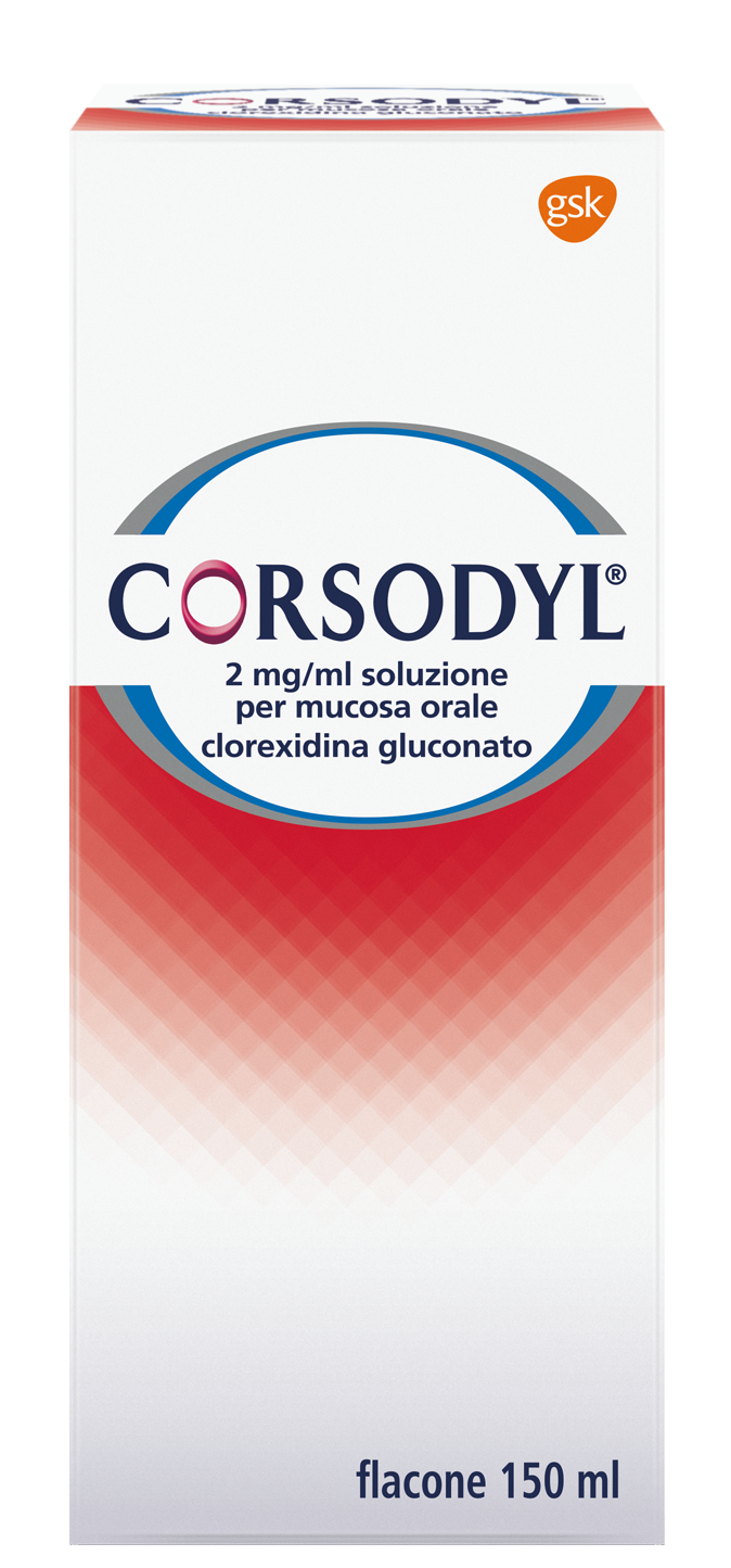 CORSODYL*SOLUZ 150ML 200MG/100