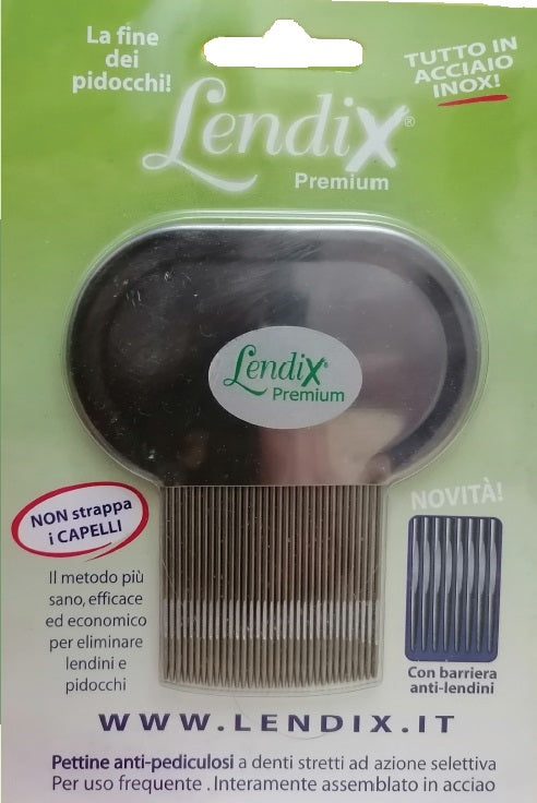 LENDIX PETTINE PIDOCCHI ACCIAIO