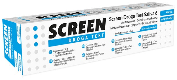 SCREEN DROGA TEST SALIVA 6   1PZ