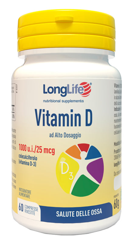 LONGLIFE VITAMIN D 1000    60CPR
