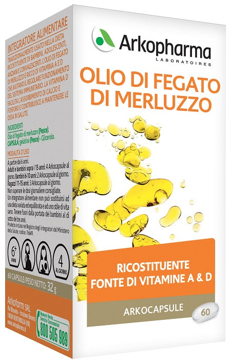 ARKOCAPSULE OLIO FEG.MERL. 60PRL
