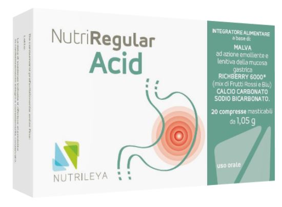NUTRIREGULAR ACID MASTICAB.20CPR