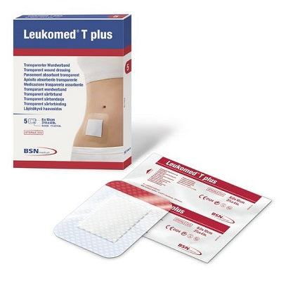 LEUKOMED T PLUS 5 MED.   8X10 CM
