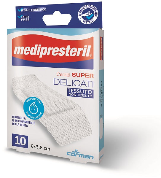 MEDIPRESTERIL 10CER. DEL.8X3,8CM