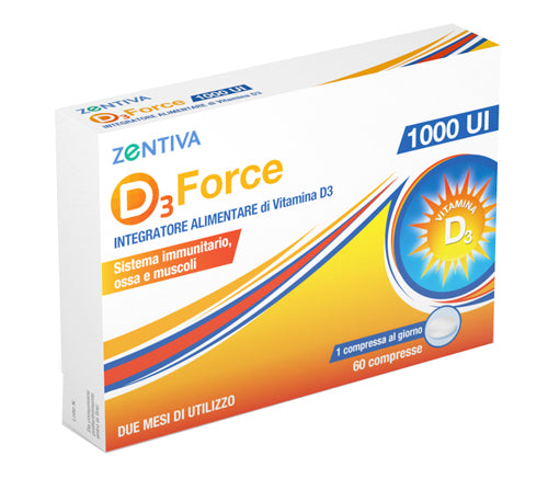 D3 FORCE ZENTIVA 1000UI    60CPR