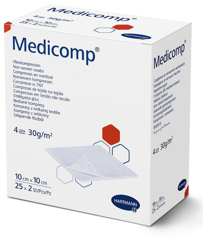 MEDICOMP TNT GARZA 10X10    50PZ
