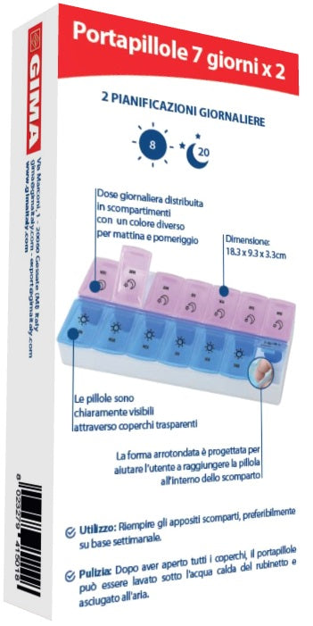 GIMA PORTAPILL.SETT.7GG X 2 FILE