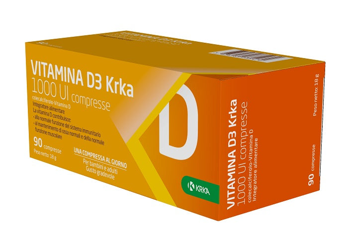 VITAMINA D3 KRKA 1000 UI   90CPR