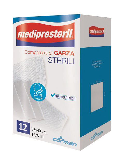M/PRESTERIL GARZA COT. 36X40X 12