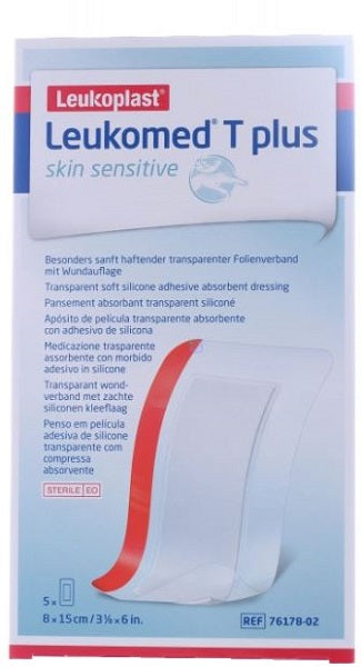 LEUKOMED T PLUS SS 5 MED. 8X15CM